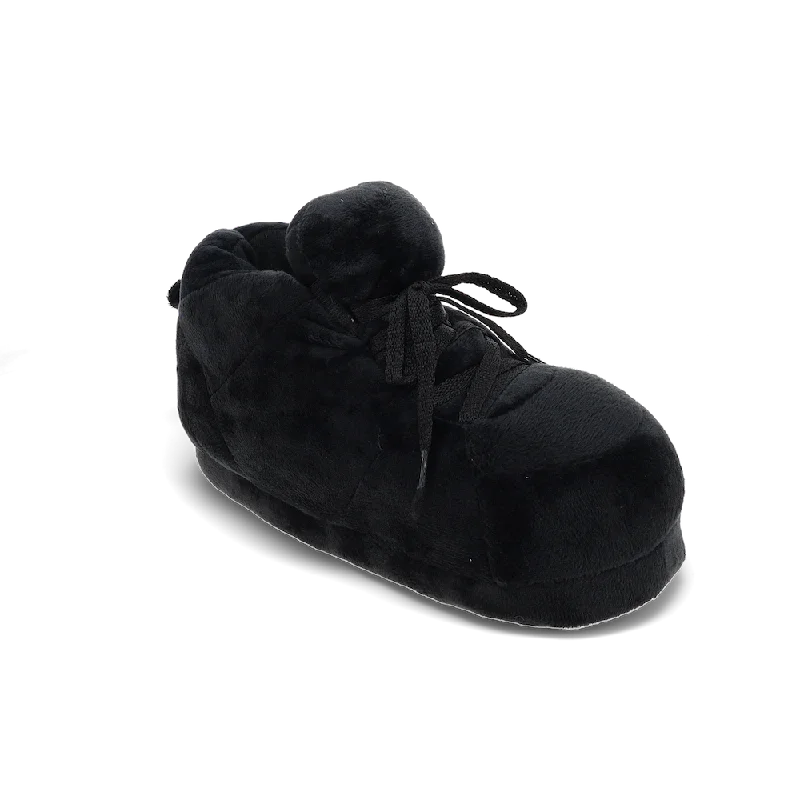 All Black Slippers