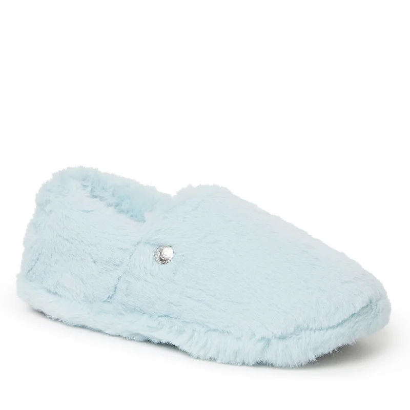 Dearfoams Women's A Line Furry Closed Back