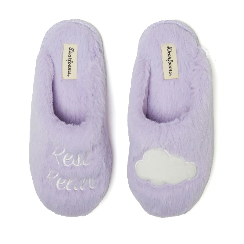 Dearfoams Women's Bailey Holiday Faux Fur Scuff