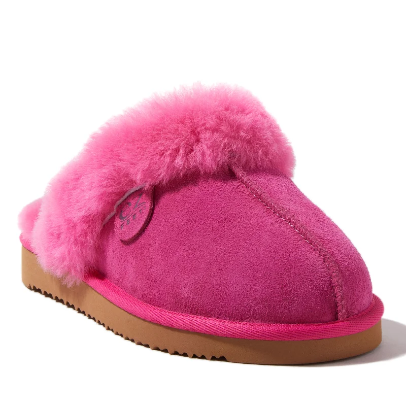 EZ Feet Women’s Genuine Shearling Scuff Slipper