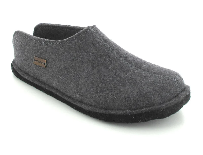 HAFLINGER® Boiled Wool Softsole Slippers | Flair Smily, Anthracite