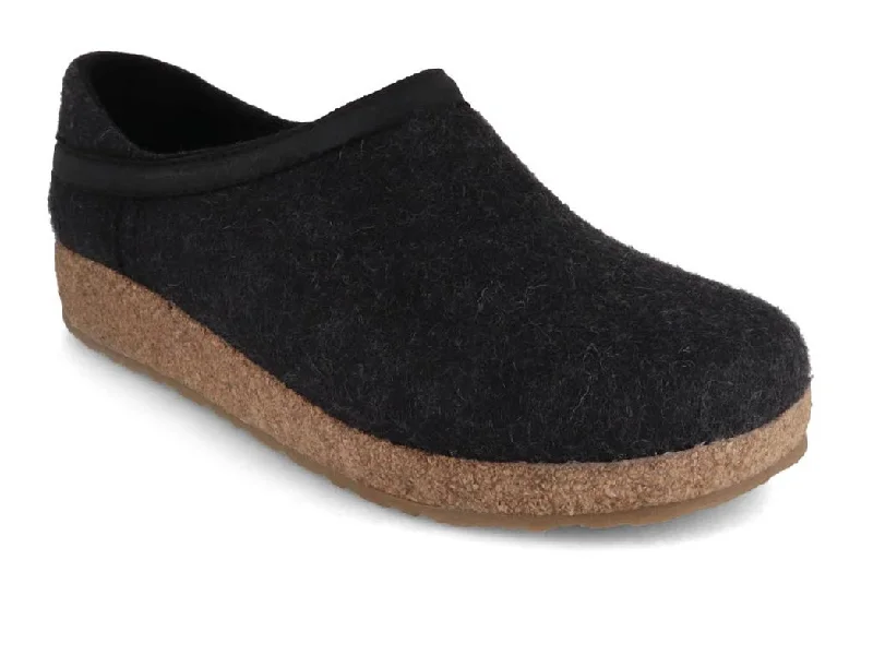 HAFLINGER Clog | Grizzly Buffalo, Graphite