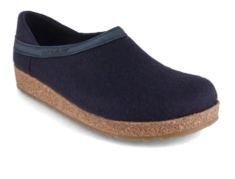 HAFLINGER Clog | Grizzly Buffalo, Midnight Blue