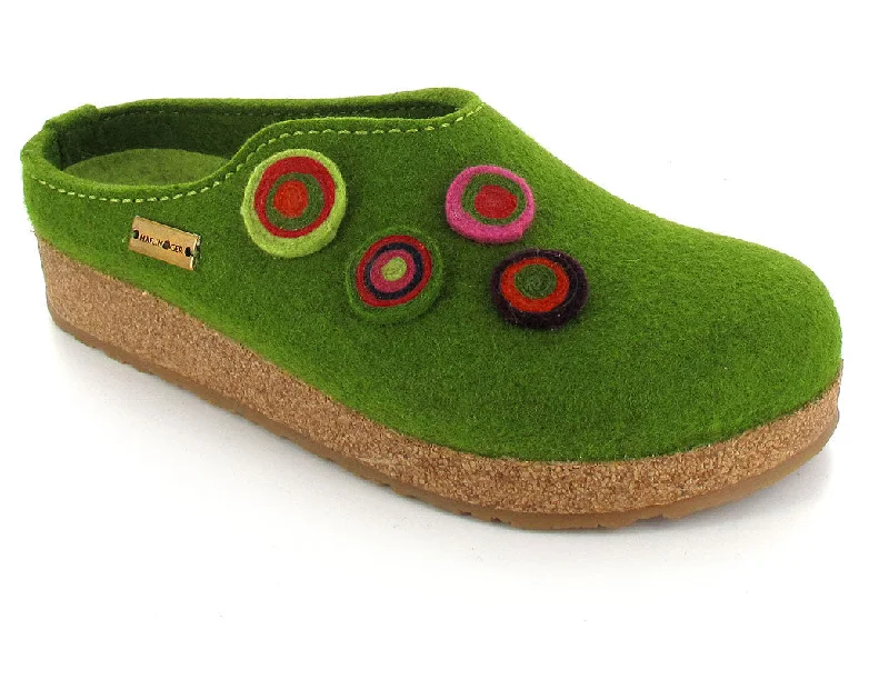 HAFLINGER Clog | Grizzly Kanon, Grass-Green