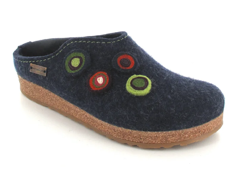 HAFLINGER® Grizzly Clogs | Grizzly Kanon, Navy