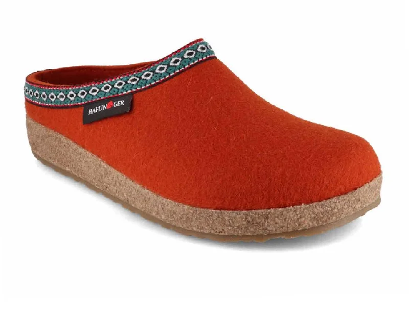 HAFLINGER Men Women Clogs 'Grizzly Franzl', fox