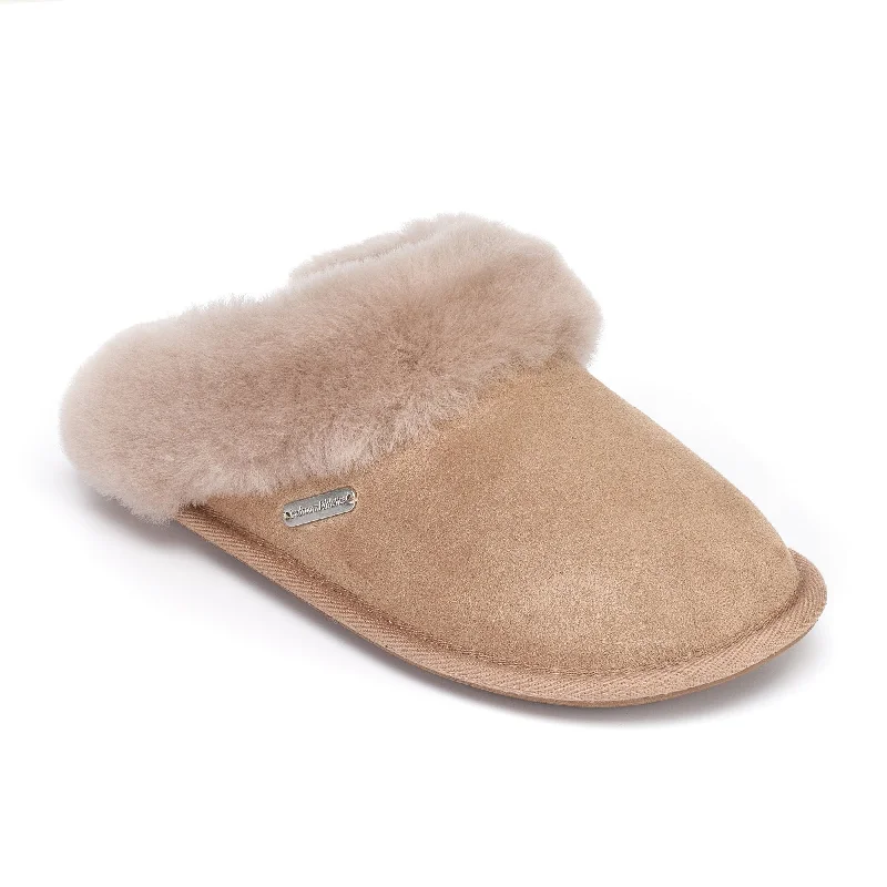 Molly - Double Faced Sheepskin Mule - Cappuccino