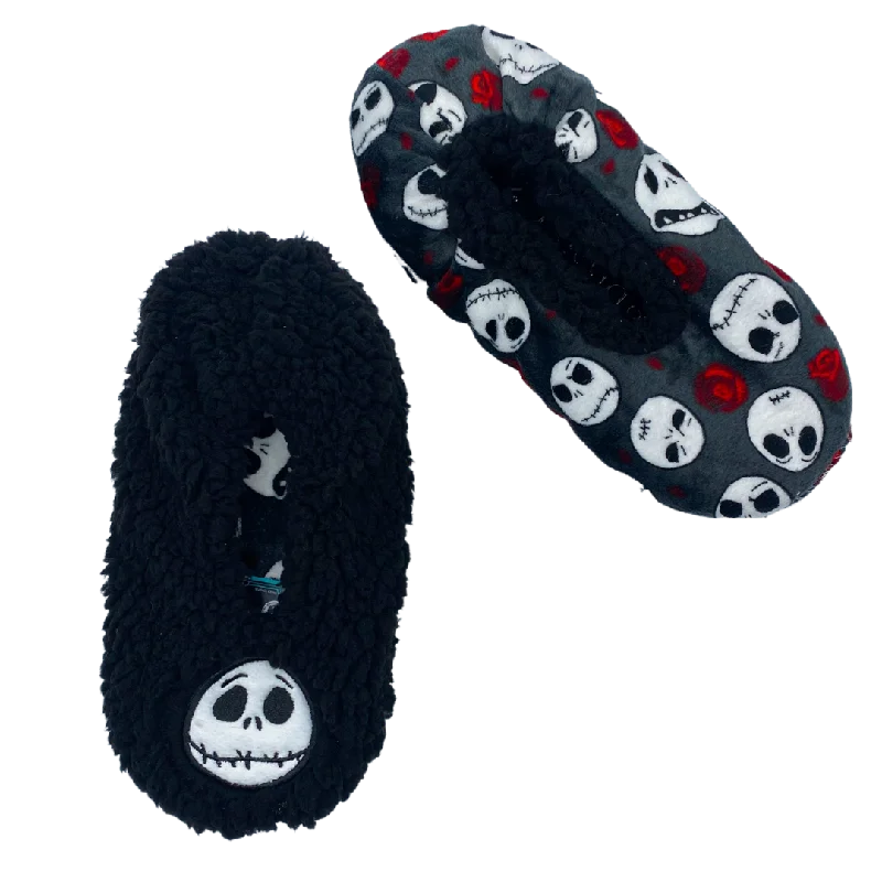 Nightmare Before Christmas Reversible Fuzzy Babba Slipper Socks