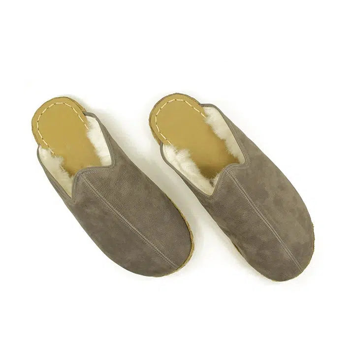 Sheepskin Gray Women's Slippers