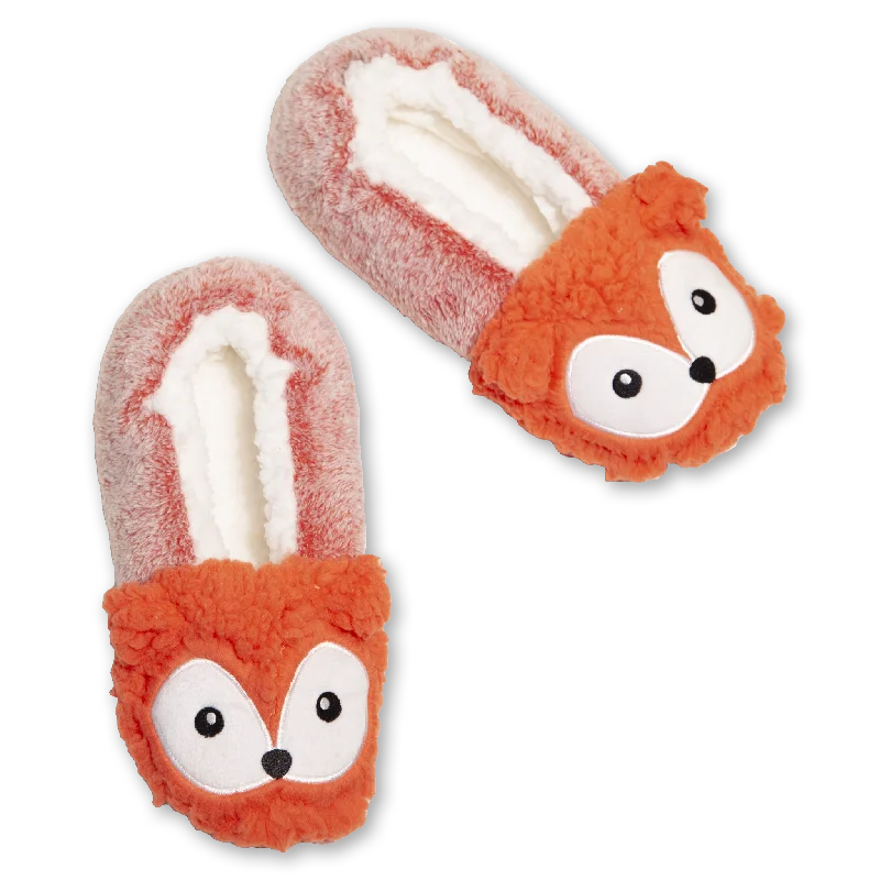 Women's Fox Dreamy Babba Slipper Socks with Gripper Bottoms