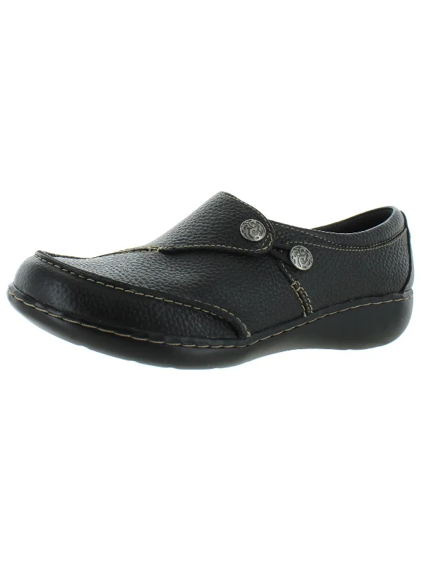 Ashland Lane Q Womens Leather Slip On Loafers