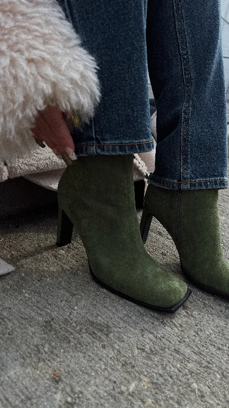 Laylah Ankle Boots - Green