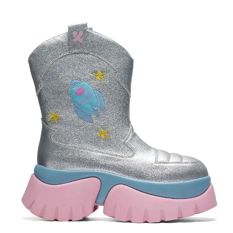 A Fairytale Galaxy Space Boots - Silver