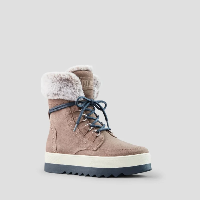 Vanetta Suede Winter Boot In Almond