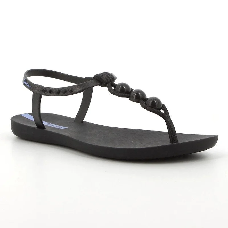 Ipanema Back-Strap Knotted Thong Sandals - Black