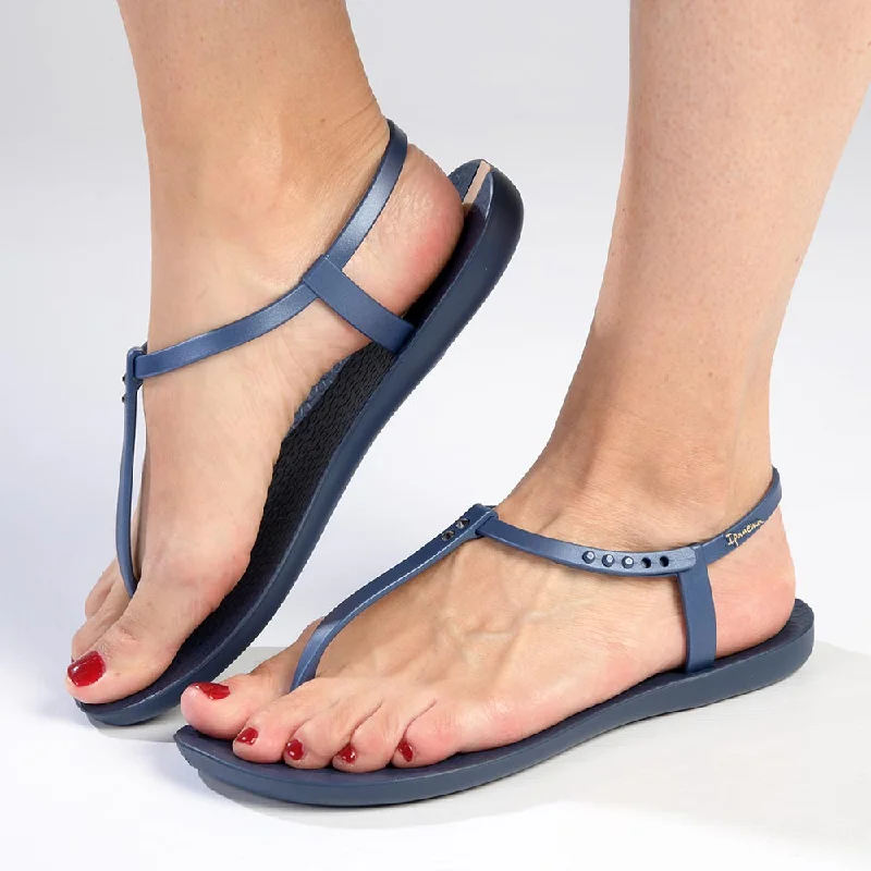 Ipanema Slingback Thong Sandals - Navy