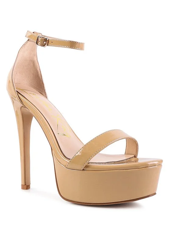 MY MAINS HIGH PLATFORM STILETTO SANDALS