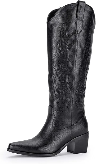 Pasuot Western Cowboy Boots Shoes