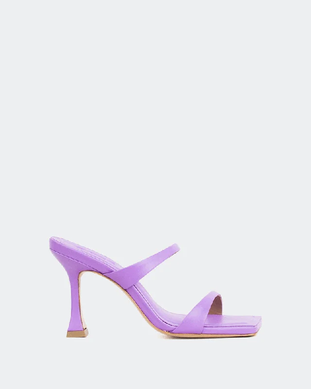 Pyramid, Purple Leather/Cuir  Violet